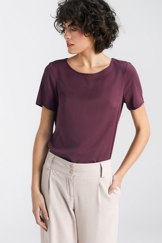 Relaxed Top - Bordeauxrood
