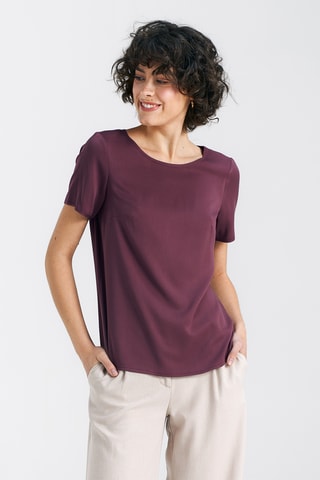 Relaxed Top - Bordeauxrood