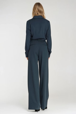 Broek Wide Legs - Marineblauw