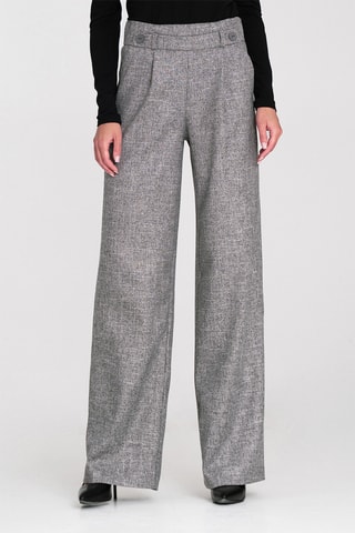 Broek Wide Legs - Gemêleerd Grijs