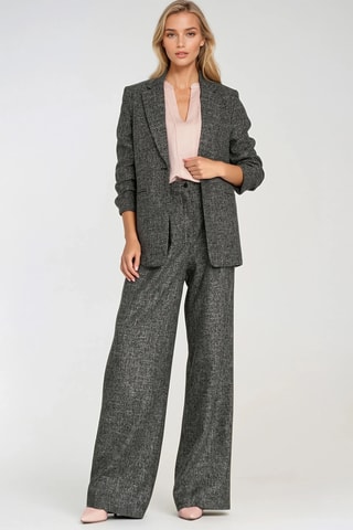 Blazer - Gemêleerd Zwart