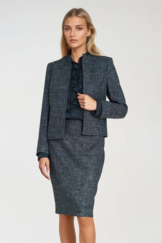 Blazer - Gemêleerd Marineblauw