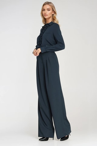 Blouse Slim Fit - Marineblauw