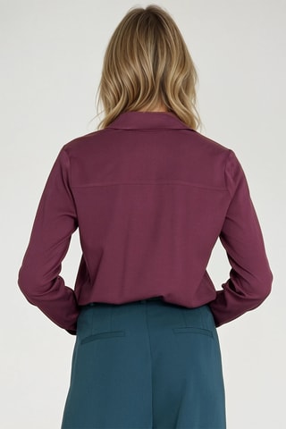 Blouse Regular Fit - Bordeauxrood