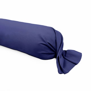 Fronha de travesseiro em cetim de algodão 200 fios/cm² Pansy Small - Azul-escuro