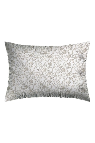 2 fronhas em cetim de algodão 200 fios/cm² - Floraison de Roses - Toupeira