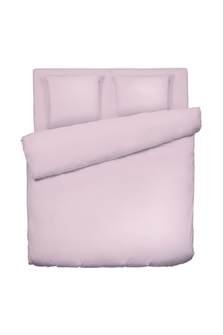 Parure de couette en satin de coton 80 fils/cm² Uni - Rose