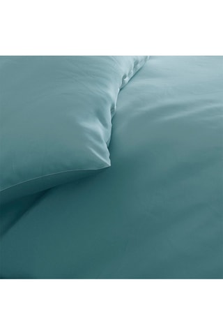 Conjunto de edredão em cetim de algodão 200 fios/cm² Aurore - Verde claro