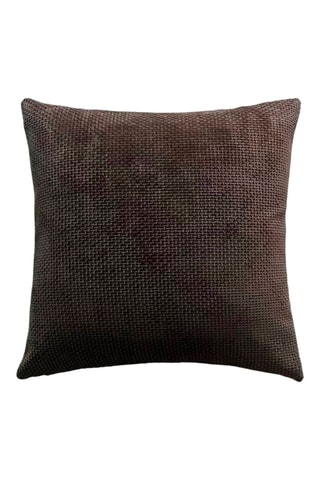 Capa de almofada Lina - Castanho-gelado - 45 x 45 cm