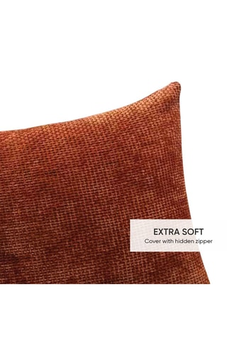Capa de almofada Lina - Vermelho-sequoia - 45 x 45 cm