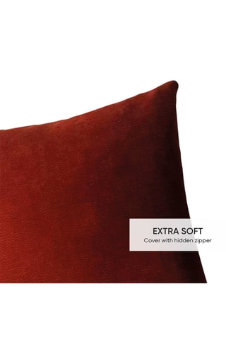 Capa de almofada Yara - Vermelho-sequoia - 45 x 45 cm