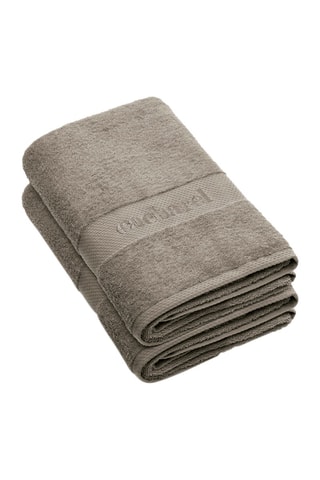2 draps de douche - Marron - 70 x 140 cm