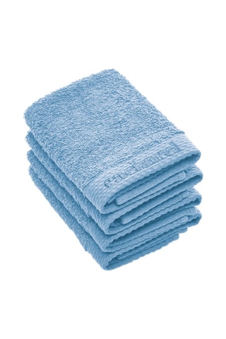 4 toalhas Azul-celeste - 30 x 30 cm
