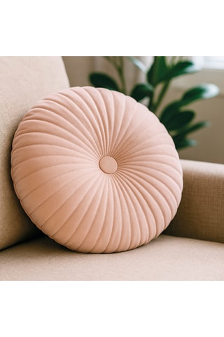 Almofada em veludo Larissa - Rosa - 35 x 35 cm