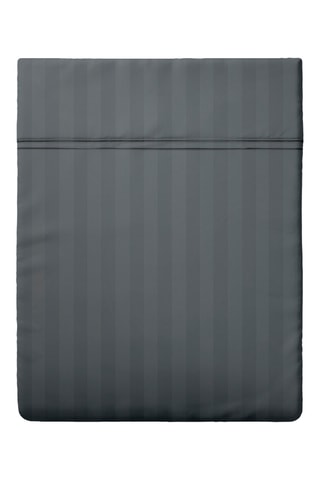 Lençol-capa em cetim de algodão 80 fios/cm² - Cinzento
