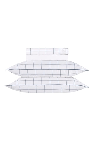 Conjunto de lençóis em cetim de algodão 80 fios/cm² Caren - Branco