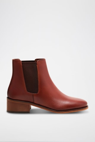 Bottines Chelsea en cuir Chloé  - Marron