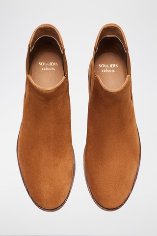 Bottines Chelsea en nubuck Chloé  - Camel