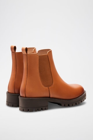 Bottines Chelsea en cuir Maia  - Camel