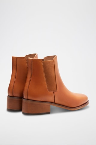 Bottines Chelsea en cuir Chloé  - Camel