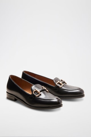 Mocassins en cuir Fleur  - Noir