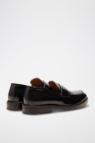 Mocassins en cuir Avril  - Noir