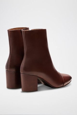 Bottines en cuir Léna  - Marron