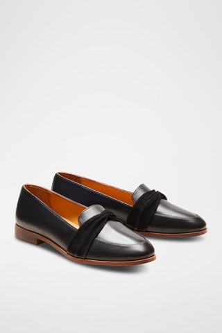 Mocassins en cuir Camélia  - Noir