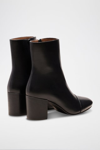 Bottines en cuir Léna  - Noir