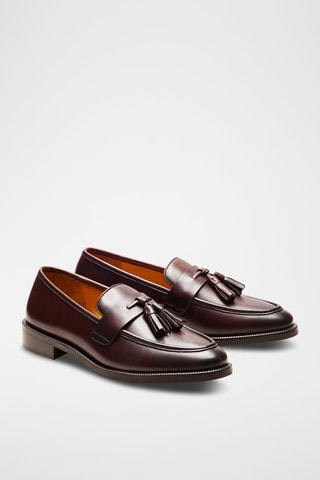Mocassins en cuir Anna  - Marron foncé