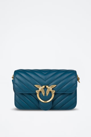 Schapenleren Schoudertas Love Bell - Marineblauw