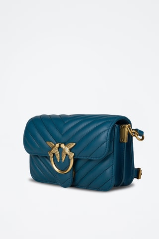 Schapenleren Schoudertas Love Bell - Marineblauw