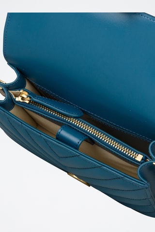 Schapenleren Schoudertas Love Bell - Marineblauw