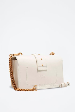 Sac bandoulière en cuir Mini Love - Blanc