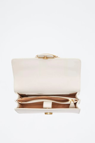 Sac bandoulière en cuir Mini Love - Blanc