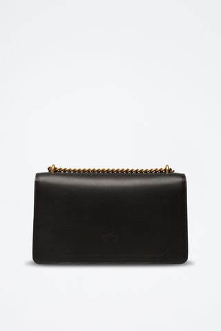 Leren Schoudertas Love One Classic - Zwart