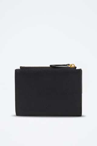 Kalfsleren Portefeuille Modello Compact - Zwart