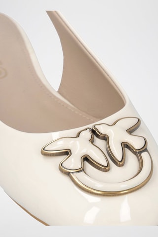 Gelakte Slingbacks Maggy - Ecru