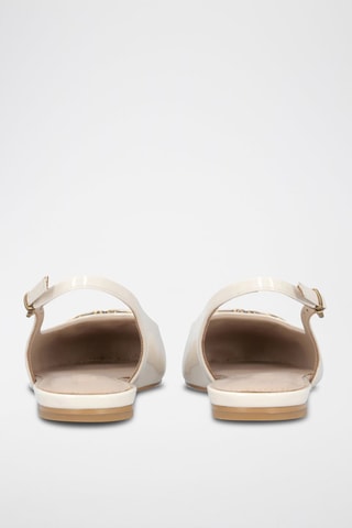 Gelakte Slingbacks Maggy - Ecru