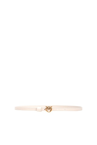 Kalfsleren Riem Wit