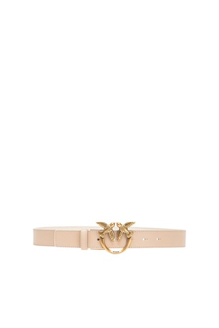 Leren Riem Love Birds - Lichtroze 