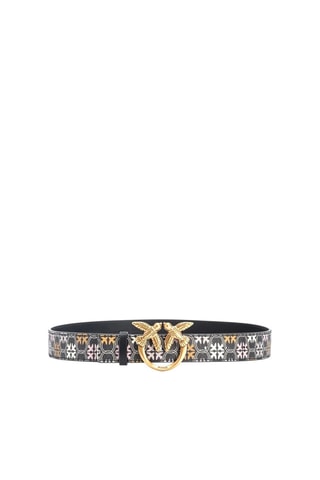 Leren Riem Love Berry H3 - Zwart - Pinko 