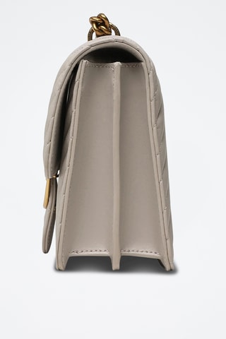 Leren Schoudertas Love One Classic - Lichtgrijs