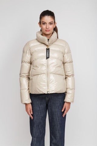 Gewatteerde Jas Micro - Beige