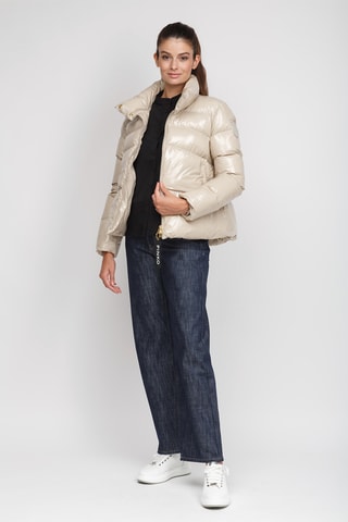 Gewatteerde Jas Micro - Beige