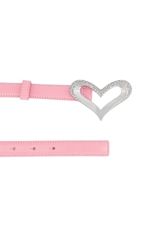 Kalfsleren Riem Piccio - Roze