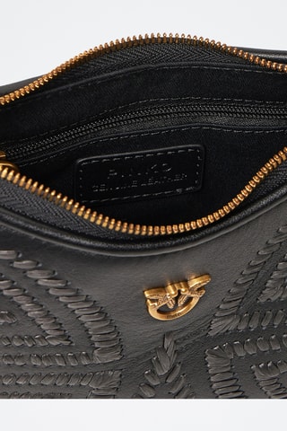 Schapenleren Schoudertas Half Moon Baby - Zwart