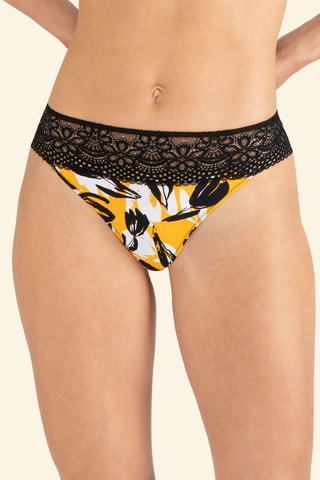 Tanga L'irresistible - Orange et noir