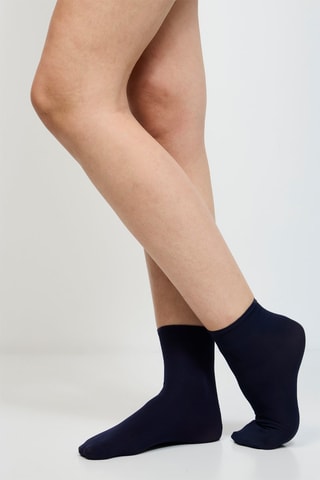 4 paires de socquettes Indispensable - 40 deniers - Bleu nuit