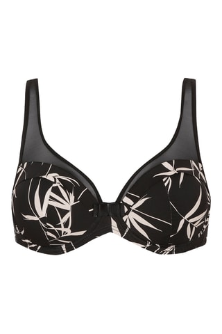 Soutien-gorge Tulle Design - Noir et beige